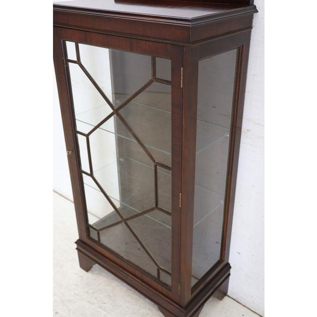 ce-21　1960年代イギリス製アンティーク　マホガニー　スモール　ガラスキャビネット　飾り棚　ショーケース |  | 16