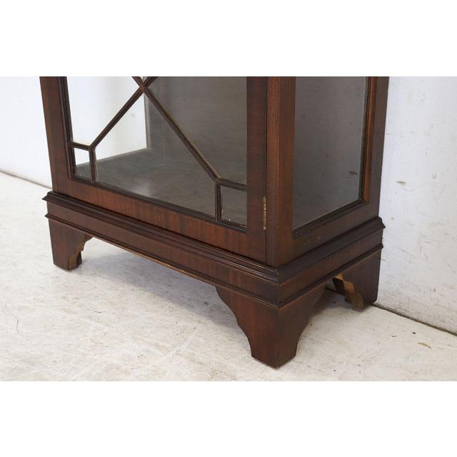 ce-21　1960年代イギリス製アンティーク　マホガニー　スモール　ガラスキャビネット　飾り棚　ショーケース |  | 17