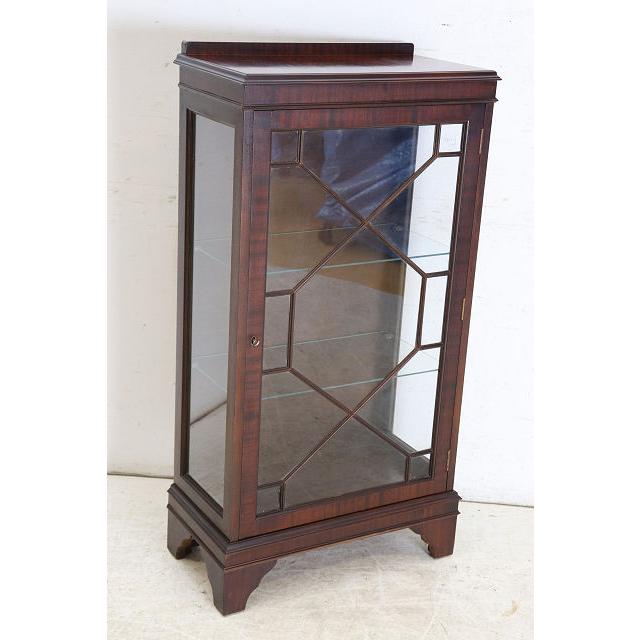 ce-21　1960年代イギリス製アンティーク　マホガニー　スモール　ガラスキャビネット　飾り棚　ショーケース |  | 18