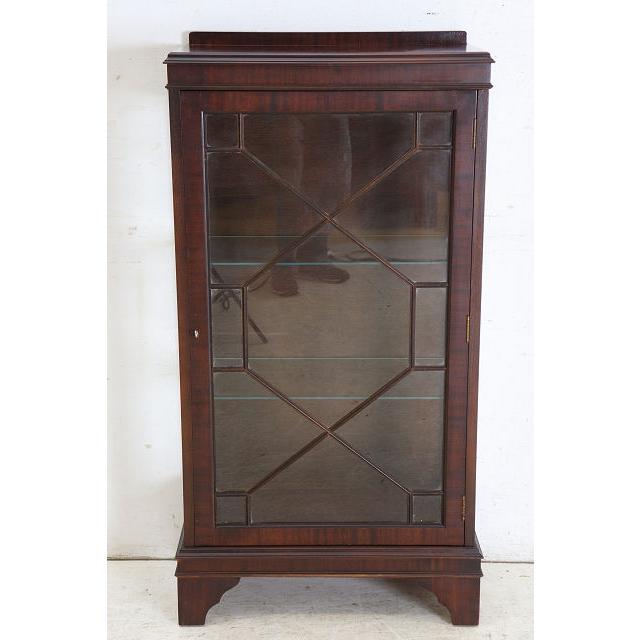 ce-21　1960年代イギリス製アンティーク　マホガニー　スモール　ガラスキャビネット　飾り棚　ショーケース |  | 04