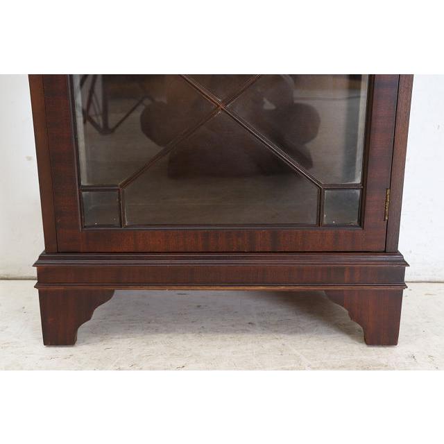 ce-21　1960年代イギリス製アンティーク　マホガニー　スモール　ガラスキャビネット　飾り棚　ショーケース |  | 09