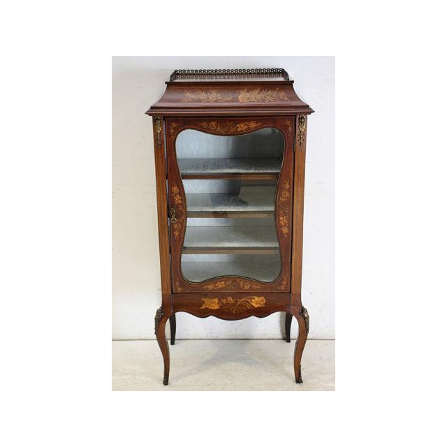 ce-31　1890年代 イギリス製 アンティーク　ヴィクトリアン　マホガニー　ルイ15世スタイル　インレイド　ミュージックキャビネット |  | 01