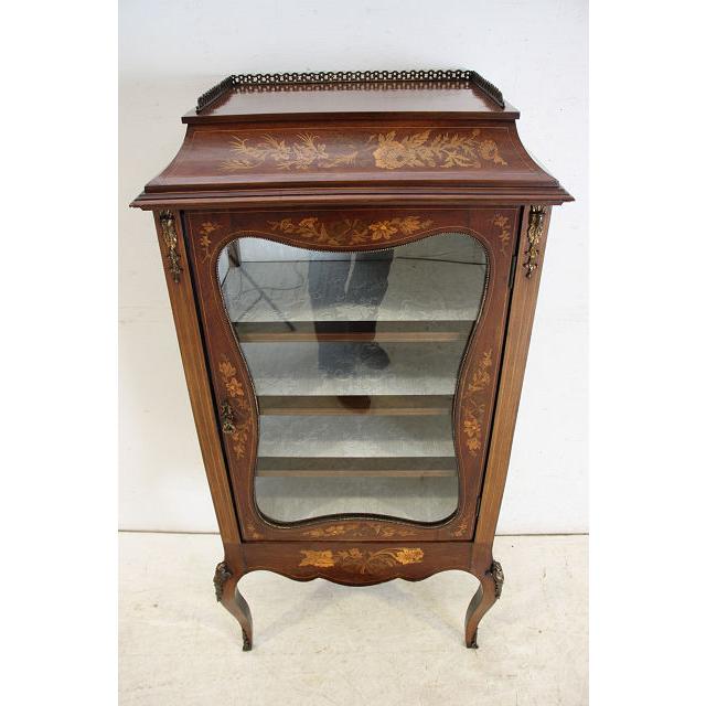 ce-31　1890年代 イギリス製 アンティーク　ヴィクトリアン　マホガニー　ルイ15世スタイル　インレイド　ミュージックキャビネット |  | 10
