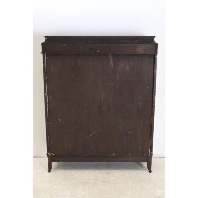 ce-32　1910年代イギリス製アンティーク エドワーディアン マホガニー ディスプレイキャビネット 象嵌細工 飾り棚 ショーケース 店舗什器 送料無料 |  | 20