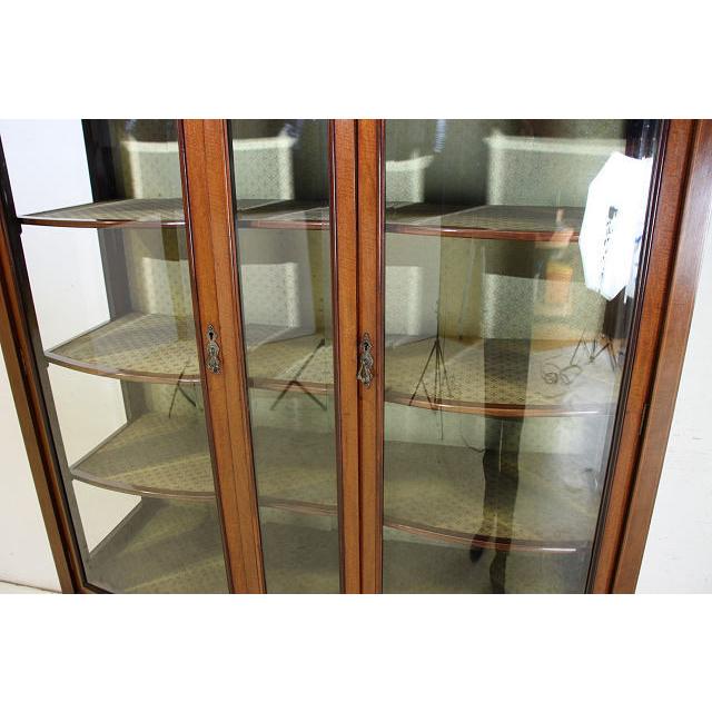 ce-33　1900年代 イギリス製 アンティーク　エドワーディアン　マホガニー　インレイド　ミラーバック　ディスプレイ　キャビネット |  | 14