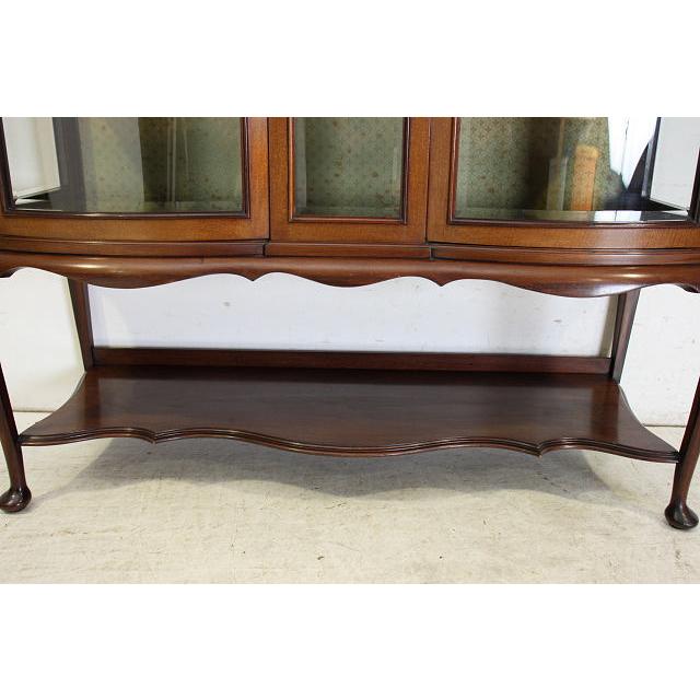 ce-33　1900年代 イギリス製 アンティーク　エドワーディアン　マホガニー　インレイド　ミラーバック　ディスプレイ　キャビネット |  | 16