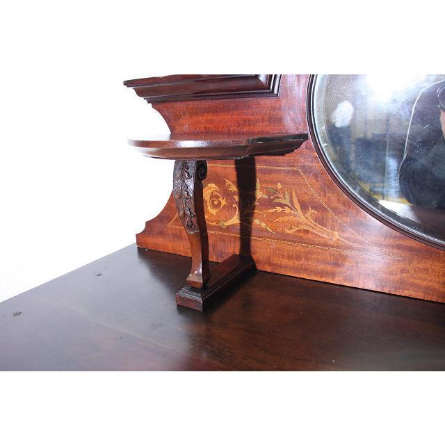 ce-33　1900年代 イギリス製 アンティーク　エドワーディアン　マホガニー　インレイド　ミラーバック　ディスプレイ　キャビネット |  | 09