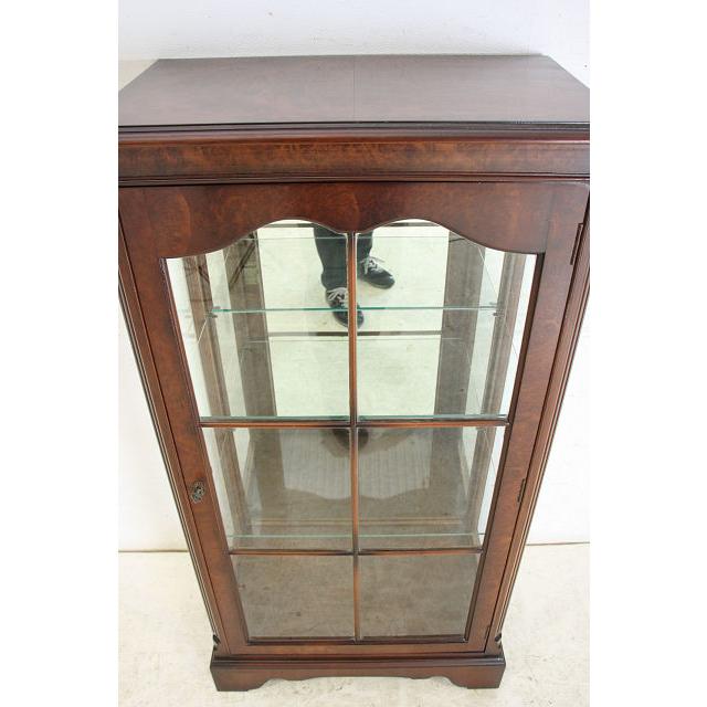 ce-3　1970年代 イギリス製 ヴィンテージ　CAMEO社製　ウォルナット　ミラーバック　スモール　ガラスキャビネット　飾り棚 |  | 11