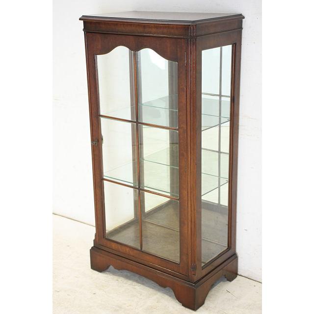 ce-3　1970年代 イギリス製 ヴィンテージ　CAMEO社製　ウォルナット　ミラーバック　スモール　ガラスキャビネット　飾り棚 |  | 03