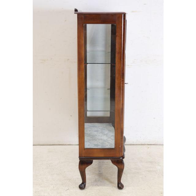 ce-42　1930年代イギリス製アンティーク マホガニー スモール ガラスキャビネット 猫脚 小型 飾り棚 ショーケース 送料無料 |  | 19