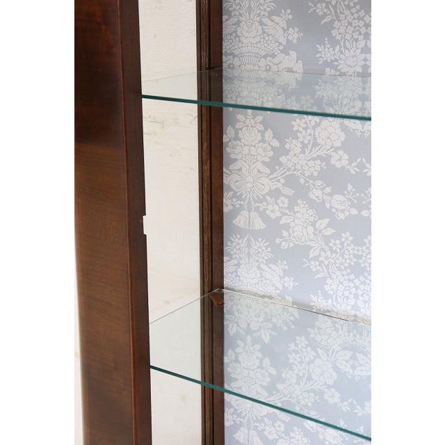 ce-42　1930年代イギリス製アンティーク マホガニー スモール ガラスキャビネット 猫脚 小型 飾り棚 ショーケース 送料無料 |  | 08