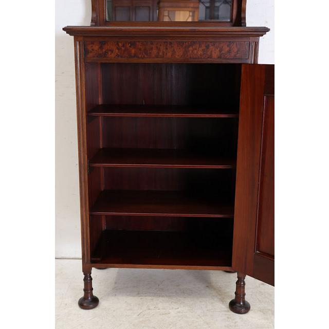 ce-48　1890年代イギリス製アンティーク ビクトリアン ウォルナット ミラーバック ミュージックキャビネット 楽譜入れ スコア 譜面収納 送料無料 |  | 10