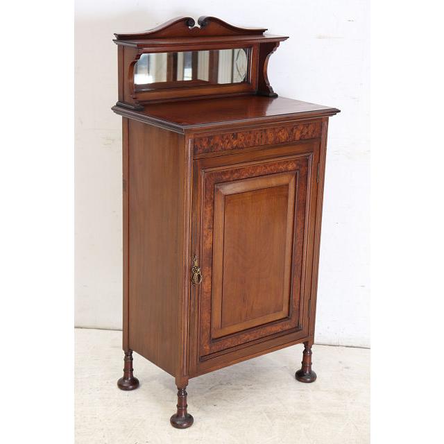 ce-48　1890年代イギリス製アンティーク ビクトリアン ウォルナット ミラーバック ミュージックキャビネット 楽譜入れ スコア 譜面収納 送料無料 |  | 17