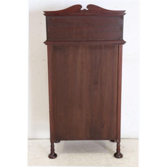 ce-48　1890年代イギリス製アンティーク ビクトリアン ウォルナット ミラーバック ミュージックキャビネット 楽譜入れ スコア 譜面収納 送料無料 |  | 20