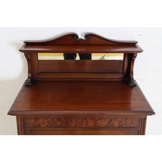 ce-48　1890年代イギリス製アンティーク ビクトリアン ウォルナット ミラーバック ミュージックキャビネット 楽譜入れ スコア 譜面収納 送料無料 |  | 05