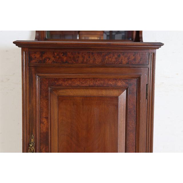 ce-48　1890年代イギリス製アンティーク ビクトリアン ウォルナット ミラーバック ミュージックキャビネット 楽譜入れ スコア 譜面収納 送料無料 |  | 06