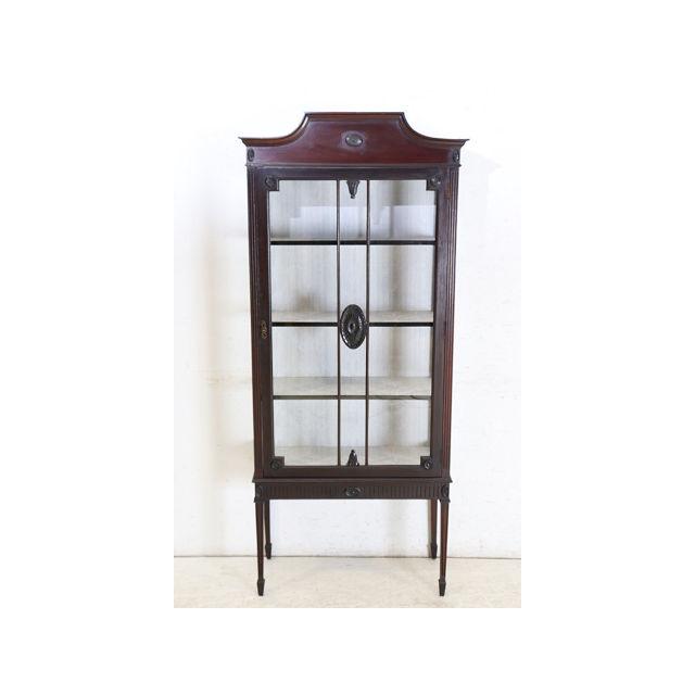ce-5　1890年代イギリス製アンティーク　ビクトリアン　マホガニー　ディスプレイキャビネット　飾り棚 | 