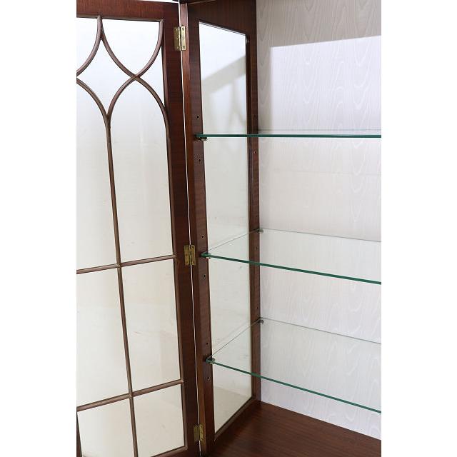 ce-50　1960年代イギリス製ビンテージ マホガニー ジョージアン様式 ショップショーケース ガラスキャビネット 飾り棚 陳列棚 ガラスケース 送料無料 |  | 11