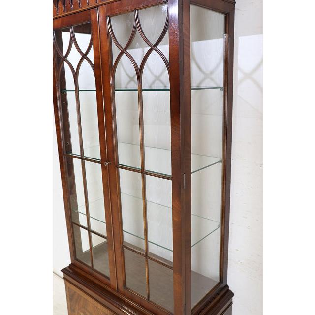 ce-50　1960年代イギリス製ビンテージ マホガニー ジョージアン様式 ショップショーケース ガラスキャビネット 飾り棚 陳列棚 ガラスケース 送料無料 |  | 14
