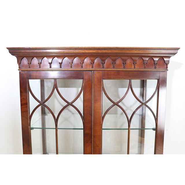 ce-50　1960年代イギリス製ビンテージ マホガニー ジョージアン様式 ショップショーケース ガラスキャビネット 飾り棚 陳列棚 ガラスケース 送料無料 |  | 04