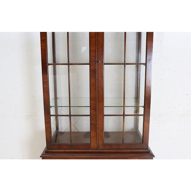 ce-50　1960年代イギリス製ビンテージ マホガニー ジョージアン様式 ショップショーケース ガラスキャビネット 飾り棚 陳列棚 ガラスケース 送料無料 |  | 06