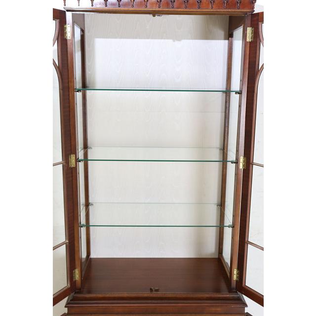ce-50　1960年代イギリス製ビンテージ マホガニー ジョージアン様式 ショップショーケース ガラスキャビネット 飾り棚 陳列棚 ガラスケース 送料無料 |  | 09