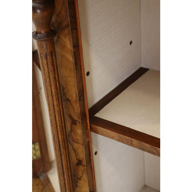 ce-55　1890年代イギリス製アンティーク ビクトリアン ウォルナット クレデンツァ ショップショーケース キャビネット 飾り棚 教会家具 送料無料 |  | 13