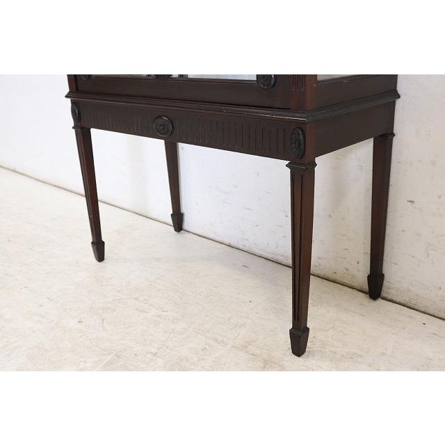 ce-5　1890年代イギリス製アンティーク　ビクトリアン　マホガニー　ディスプレイキャビネット　飾り棚 |  | 15