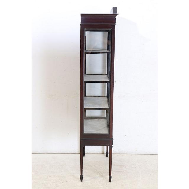 ce-5　1890年代イギリス製アンティーク　ビクトリアン　マホガニー　ディスプレイキャビネット　飾り棚 |  | 18