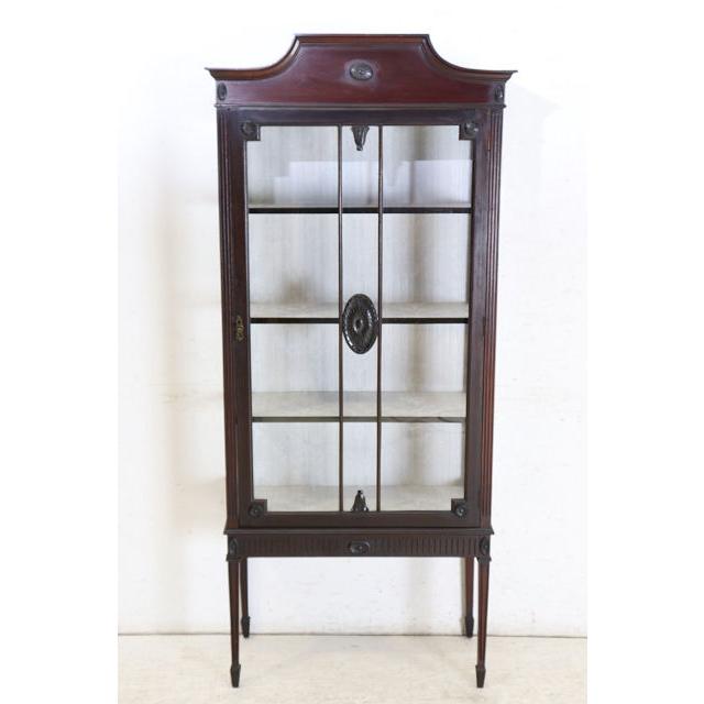 ce-5　1890年代イギリス製アンティーク　ビクトリアン　マホガニー　ディスプレイキャビネット　飾り棚 |  | 03