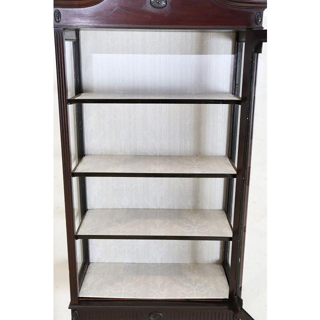 ce-5　1890年代イギリス製アンティーク　ビクトリアン　マホガニー　ディスプレイキャビネット　飾り棚 |  | 09