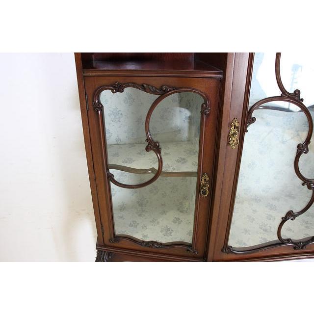 ★イギリスアンティーク★ガラスキャビネット アンティーク キャビネット ガラス イギリス ビクトリアン