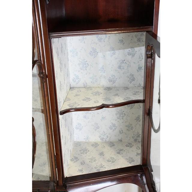 アンティーク キャビネット ガラス イギリス ビクトリアン