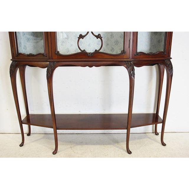 アンティーク キャビネット ガラス イギリス ビクトリアン