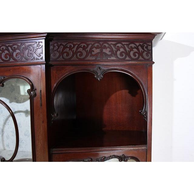 ★イギリスアンティーク★ガラスキャビネット アンティーク キャビネット ガラス イギリス ビクトリアン