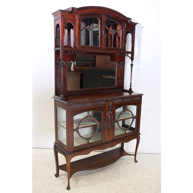 アンティーク キャビネット ガラス イギリス 英国　レトロ |  | 17