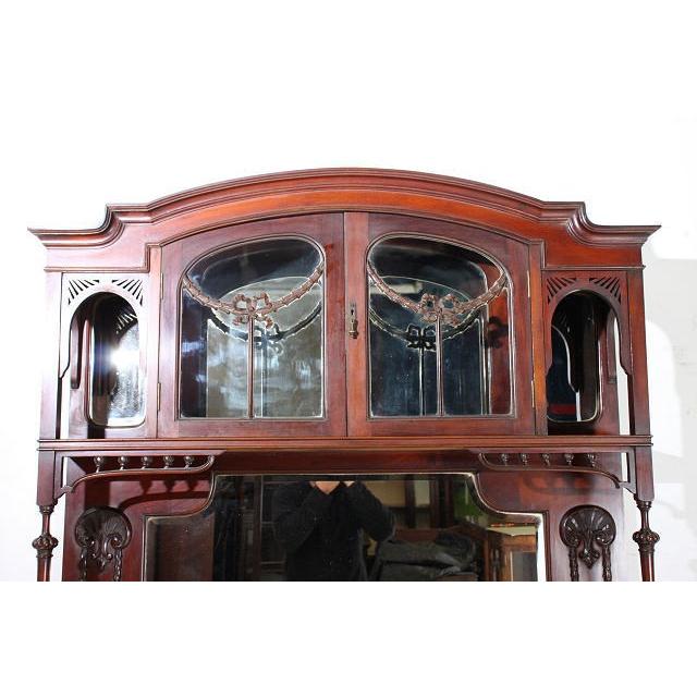 アンティーク キャビネット ガラス イギリス 英国　レトロ |  | 03