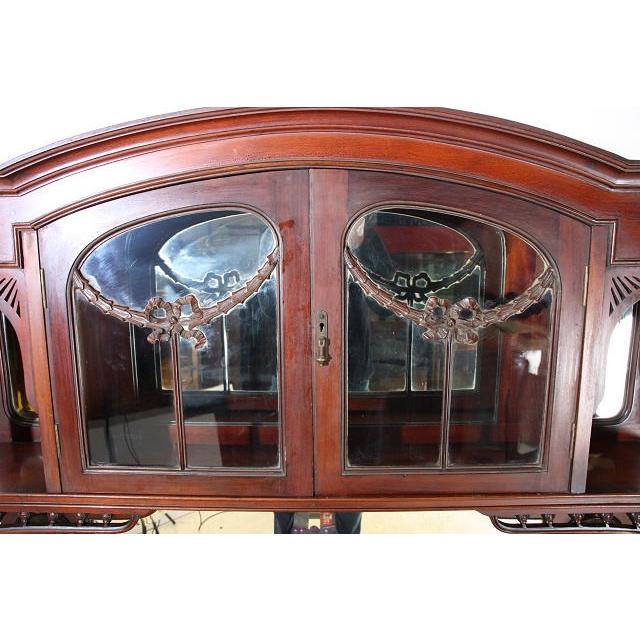 アンティーク キャビネット ガラス イギリス 英国　レトロ |  | 08