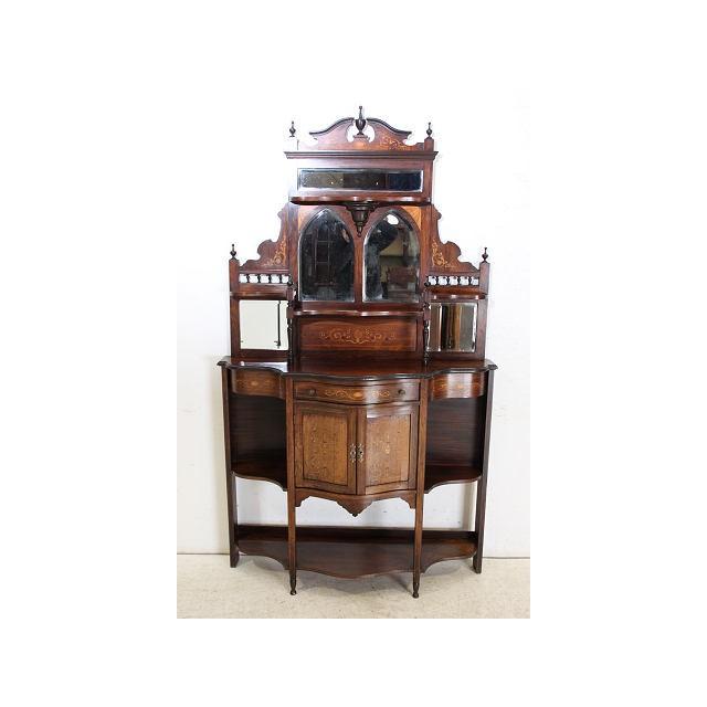 アンティーク 大型 エンパイヤキャビネット ガラス イギリス 英国 家具 レトロ | 