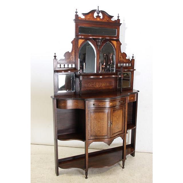アンティーク 大型 エンパイヤキャビネット ガラス イギリス 英国 家具 レトロ |  | 17