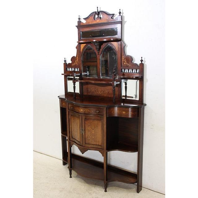 アンティーク 大型 エンパイヤキャビネット ガラス イギリス 英国 家具 レトロ |  | 02