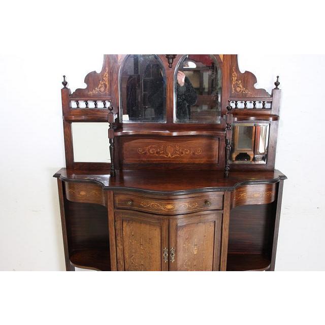 アンティーク 大型 エンパイヤキャビネット ガラス イギリス 英国 家具 レトロ |  | 04