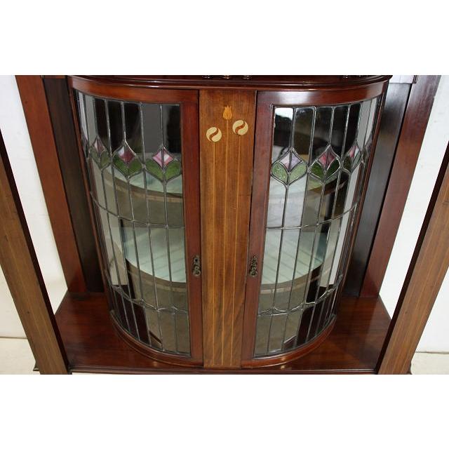 アンティーク アールヌーボー キャビネット ガラス イギリス 英国 家具 レトロ |  | 10