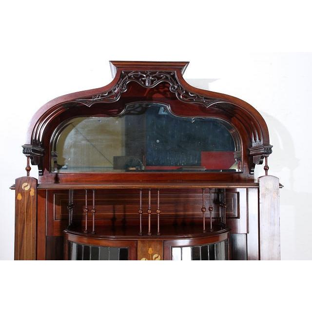 アンティーク アールヌーボー キャビネット ガラス イギリス 英国 家具 レトロ |  | 03