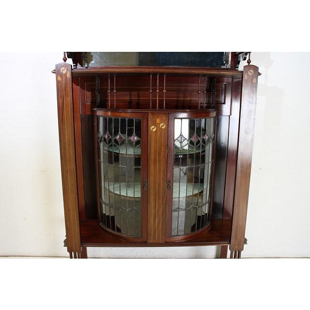 アンティーク アールヌーボー キャビネット ガラス イギリス 英国 家具 レトロ |  | 04