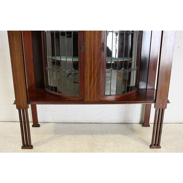 アンティーク アールヌーボー キャビネット ガラス イギリス 英国 家具 レトロ |  | 05