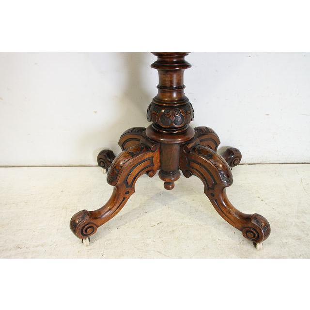 cl-3　1880年代 イギリス製 アンティーク　ビクトリアン　ウォルナット　カードテーブル　ゲームテーブル |  | 13