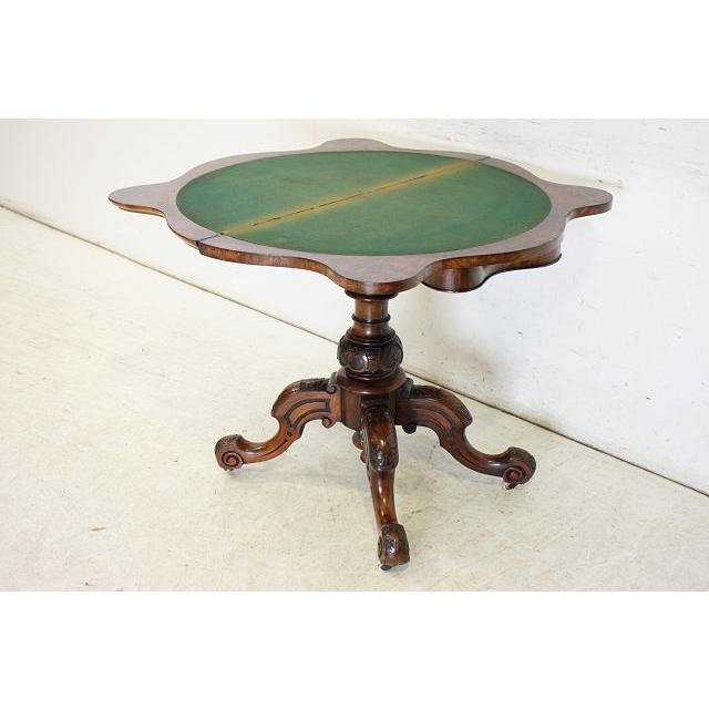 cl-3　1880年代 イギリス製 アンティーク　ビクトリアン　ウォルナット　カードテーブル　ゲームテーブル |  | 17