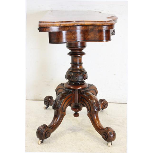 cl-3　1880年代 イギリス製 アンティーク　ビクトリアン　ウォルナット　カードテーブル　ゲームテーブル |  | 19