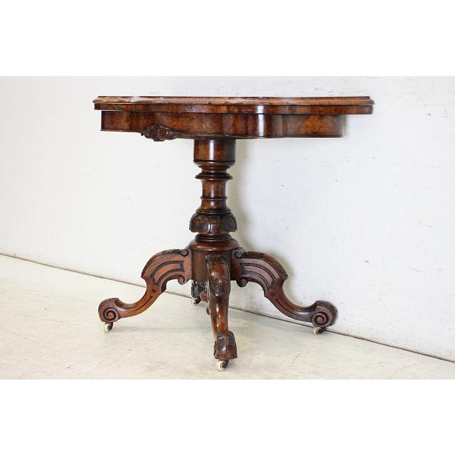 cl-3　1880年代 イギリス製 アンティーク　ビクトリアン　ウォルナット　カードテーブル　ゲームテーブル |  | 04